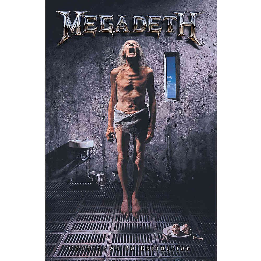 Megadeth - Countdown To Extinction Textile Poster - Multicolours